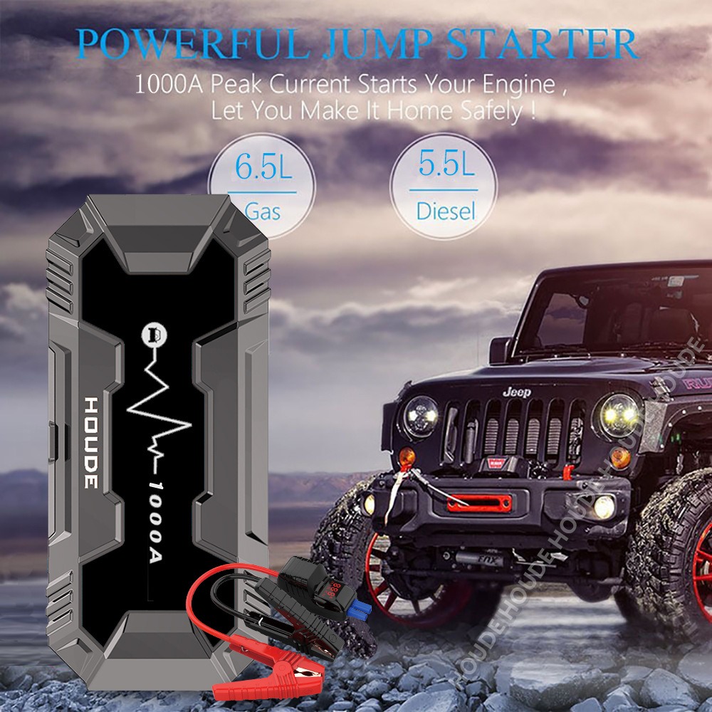 High Capacity Multi-Function Car Jump Starter
