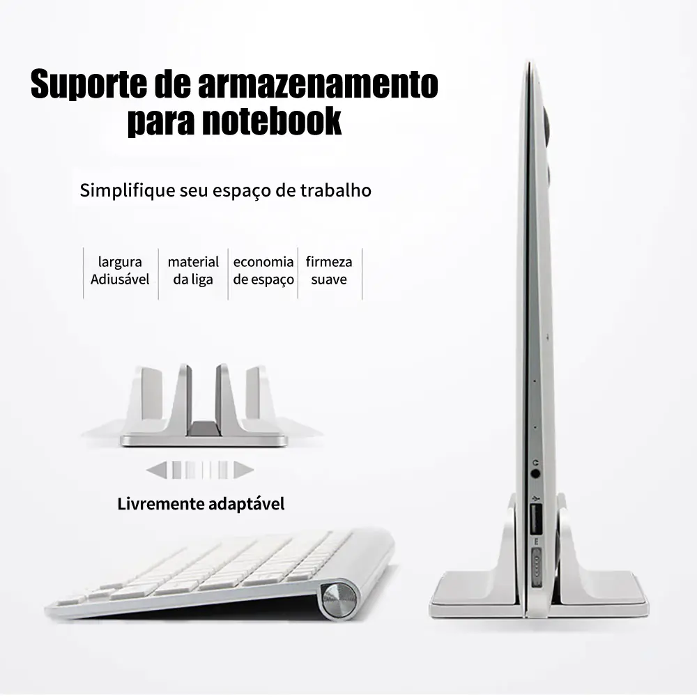 Aluminum Vertical Laptop Stand Base thumbnail 2