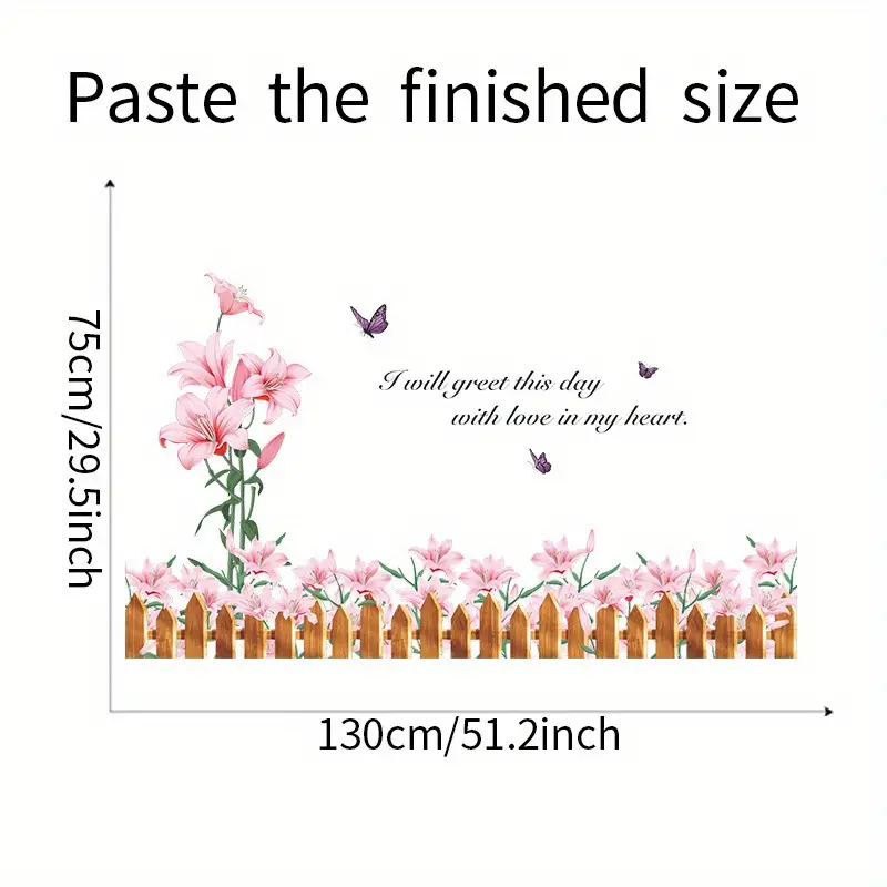 Wall Stickers Pink Flower