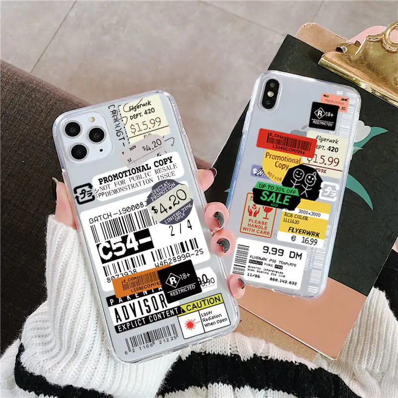 Transparent Barcode Phone Case