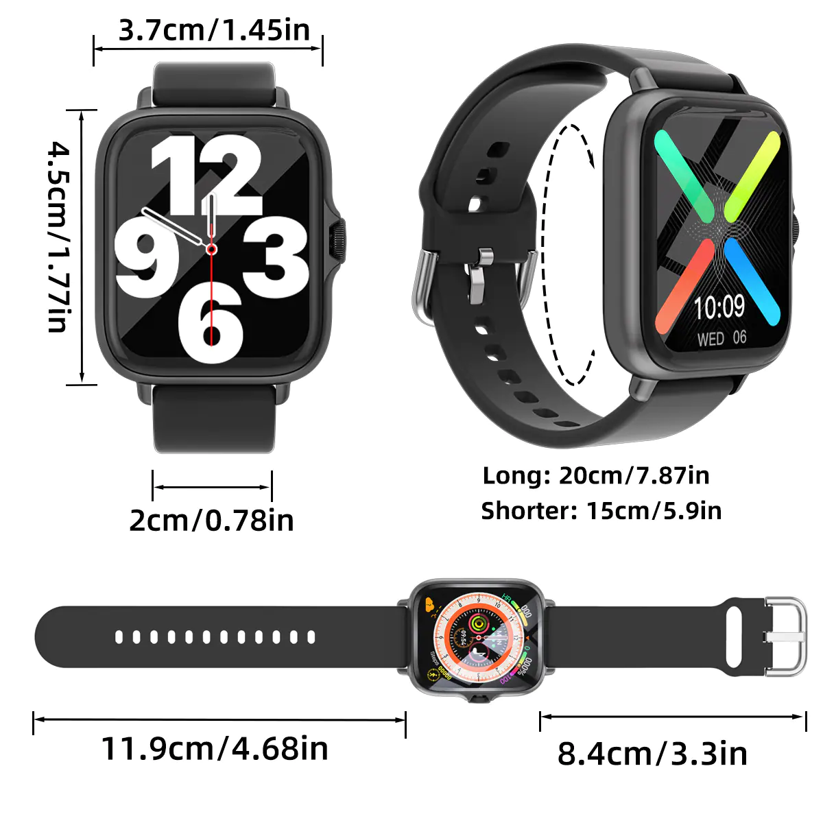 Fitness Smart Watch Activity Tracker Heart Rate For Women Men Oxygen thumbnail 8