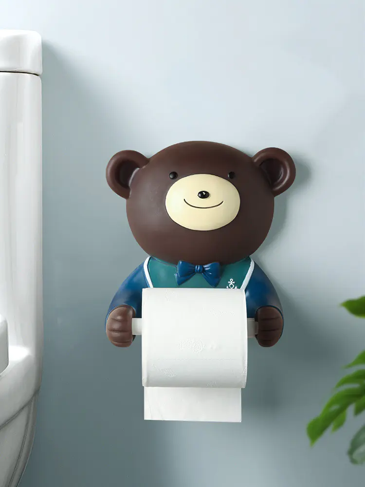 Modern Minimalist Wall-Mounted Tissue Holder Rack