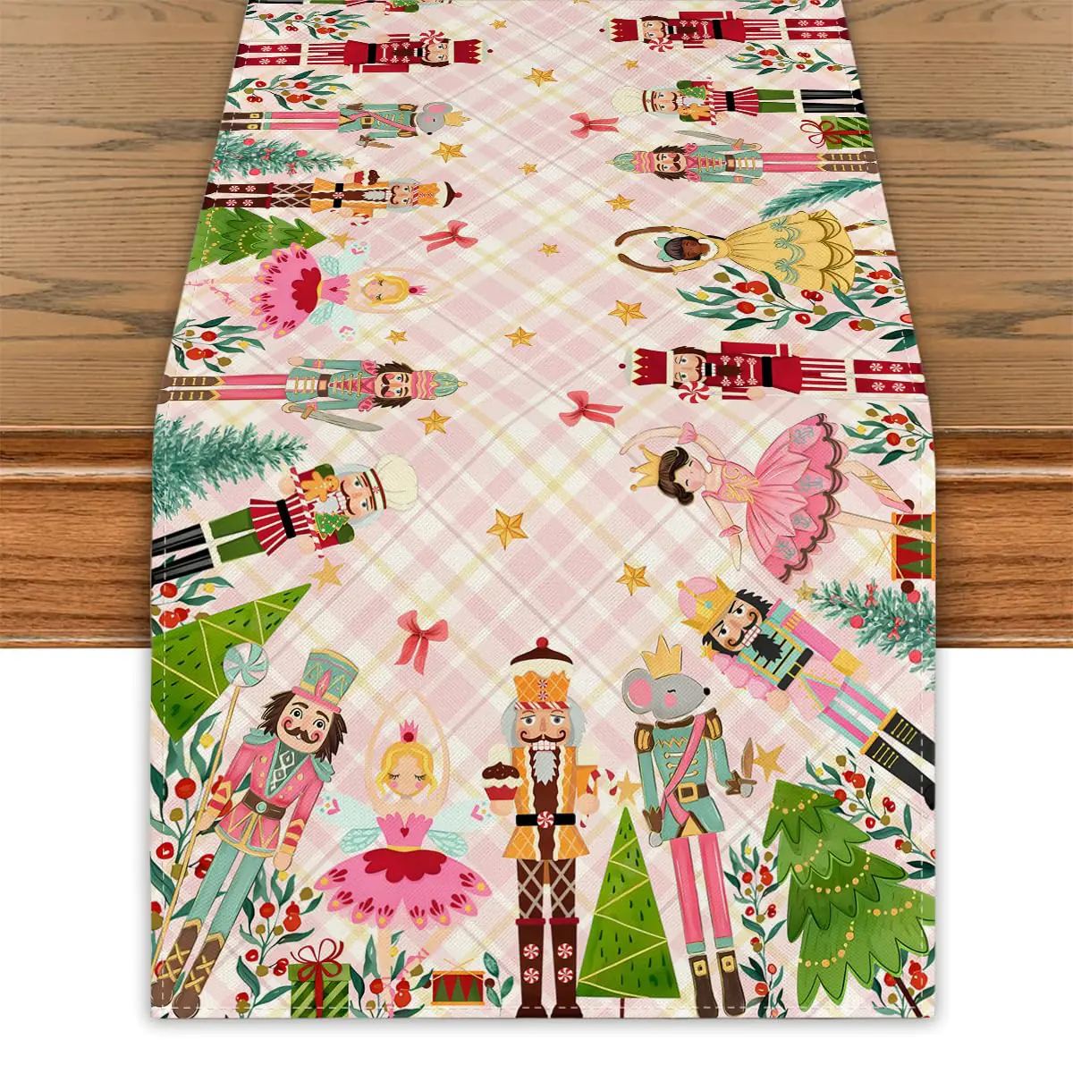 Pink Nutcracker Christmas Table