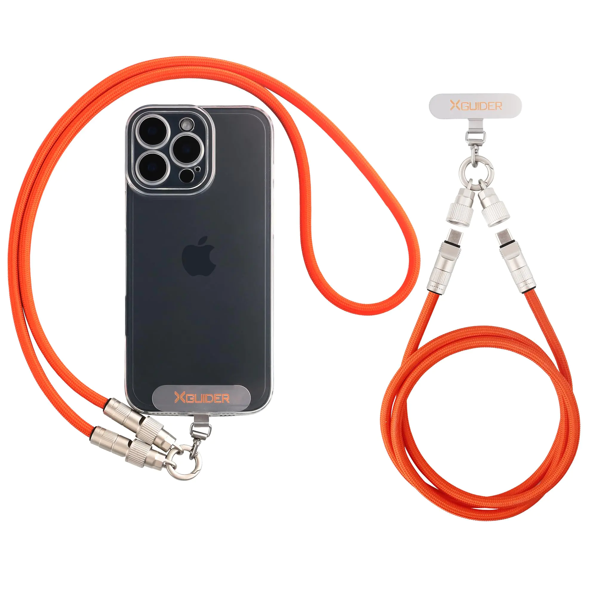 Xguider Phone Lanyard with 60W USB-C to USB-C Cable, 3 ft — view 1