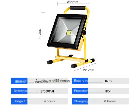 Rechargeable Portable Camping Floodlight thumbnail 7