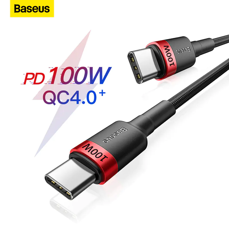 USB-C to USB-C Cable Male Type-C Cable Cord Fast Charger Charging — view 1