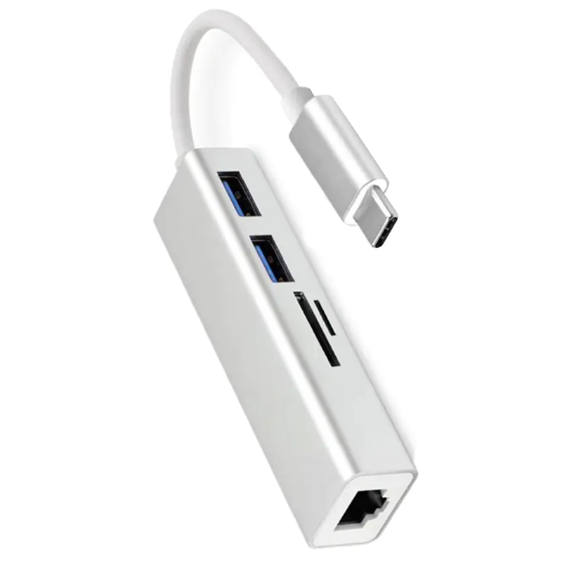USB-C Hub with Gigabit Ethernet and Card Reader thumbnail 3