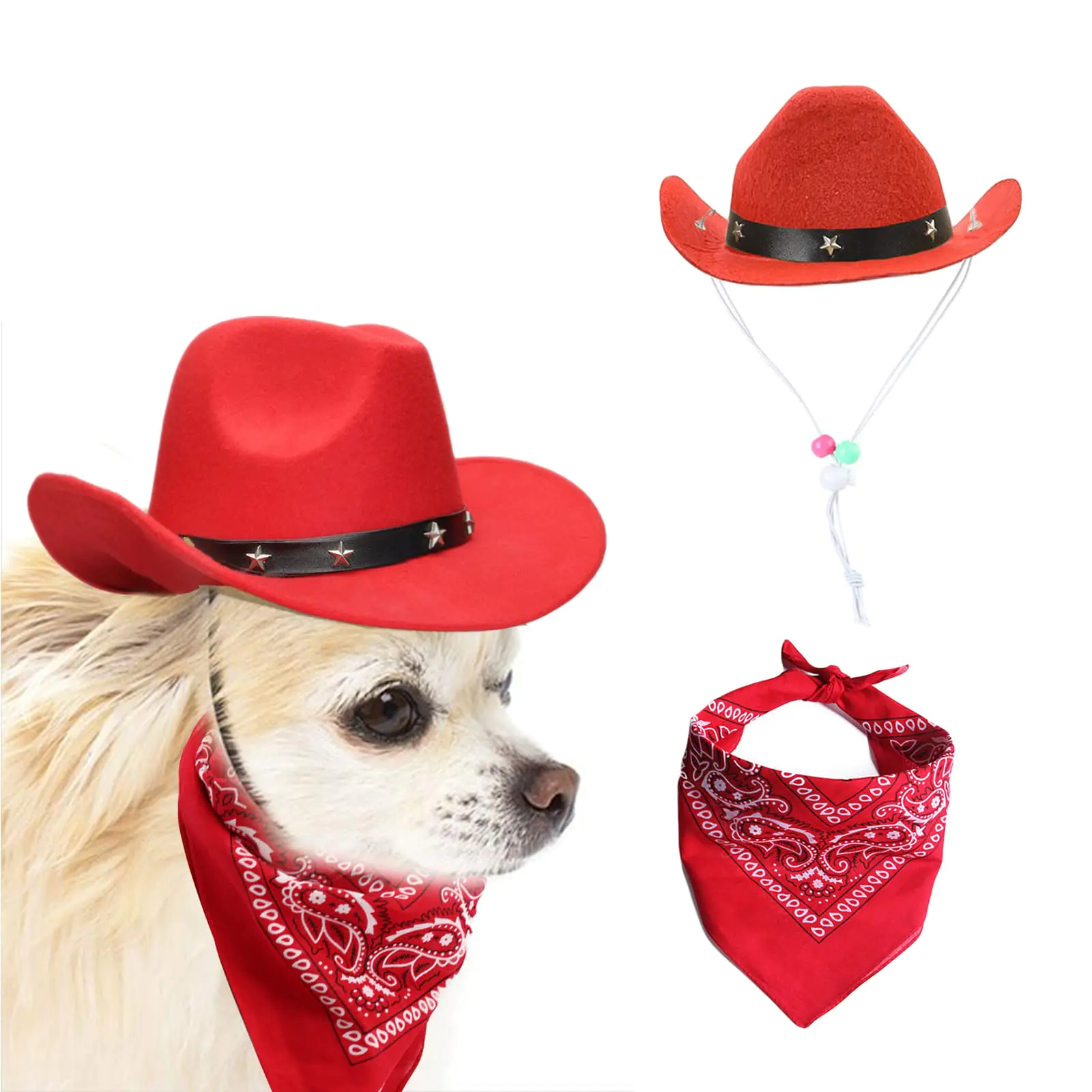 Awocan Dog Cowboy Hat