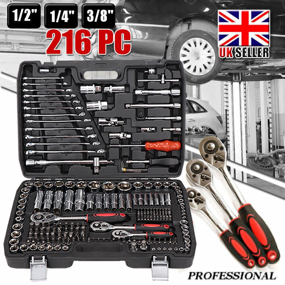 216-Piece Ratchet Socket Tool Kit