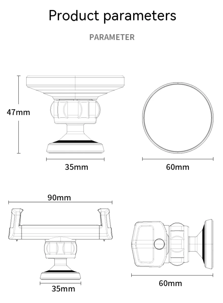 360 Rotating Magnetic Phone