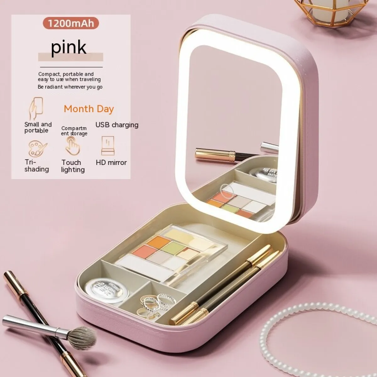 Portable LED Travel Makeup