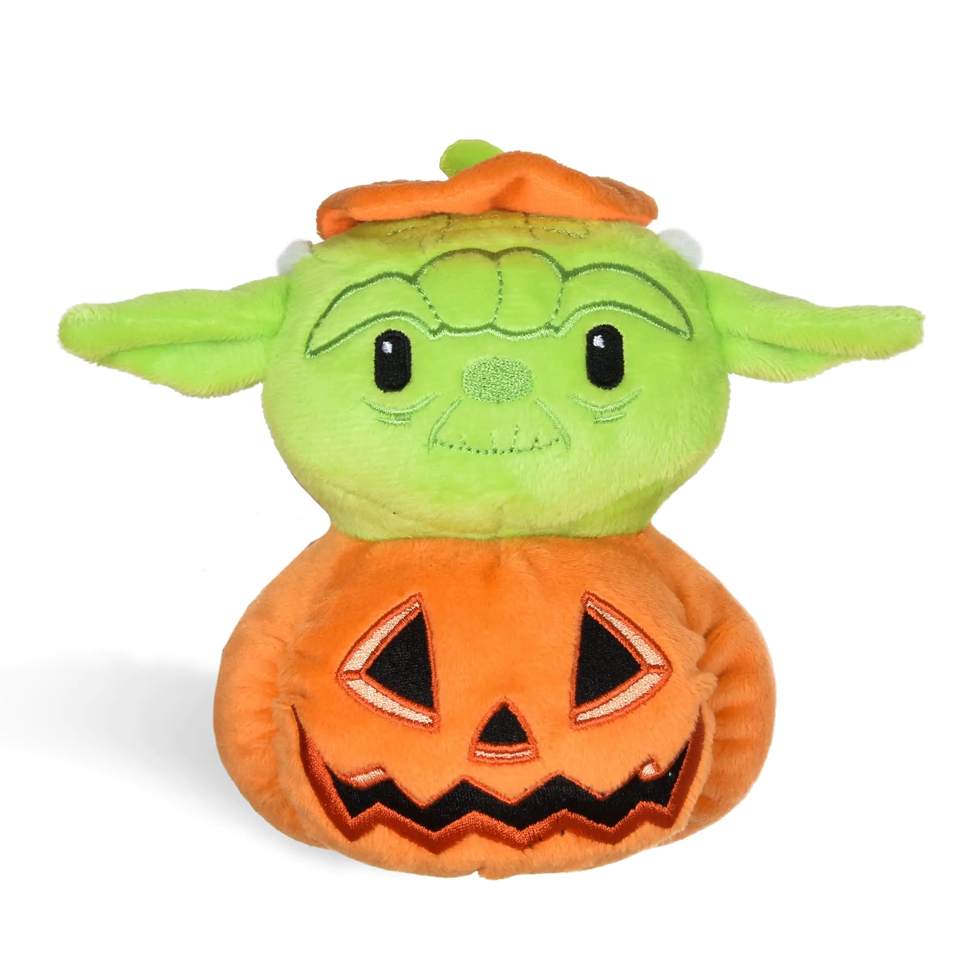 STAR WARS Dog Toy Yoda Halloween Dog Toy Pumpkin Head | Small Dog Toy Soft Plush Dog Toy Squeaky Dog Chew Toy Yoda Dog Toy Pumpkin Head Yoda Plush Toy for Dogs 6 InchYoda Pumpkin HeadFF19333