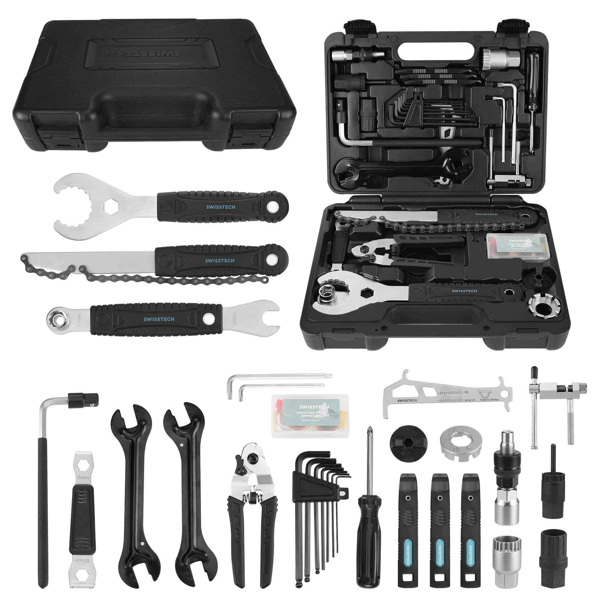 Swiss+Tech 30-Piece Bike Repair Tool Kit