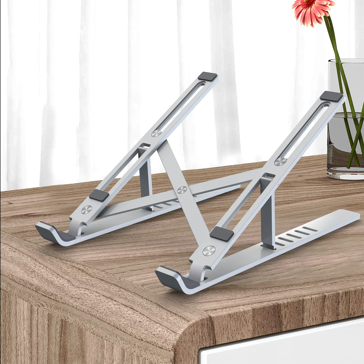 Laptop Stand - Aluminum Alloy, Adjustable & Portable thumbnail 3