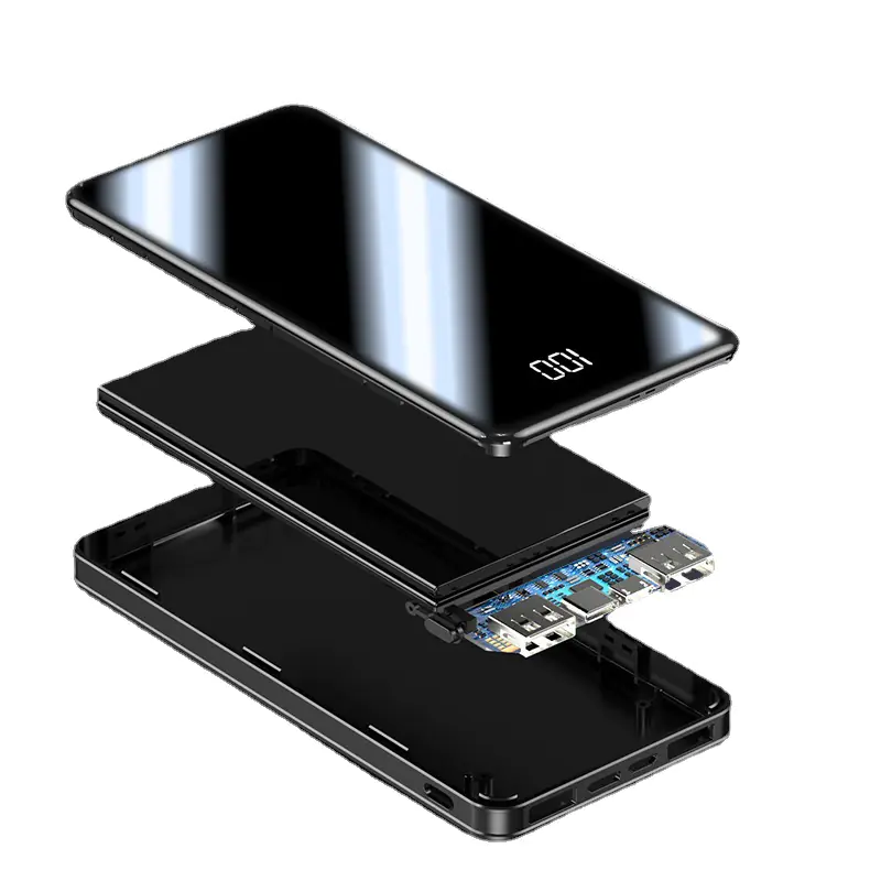 10000mAh Mini Power Bank with LED Display