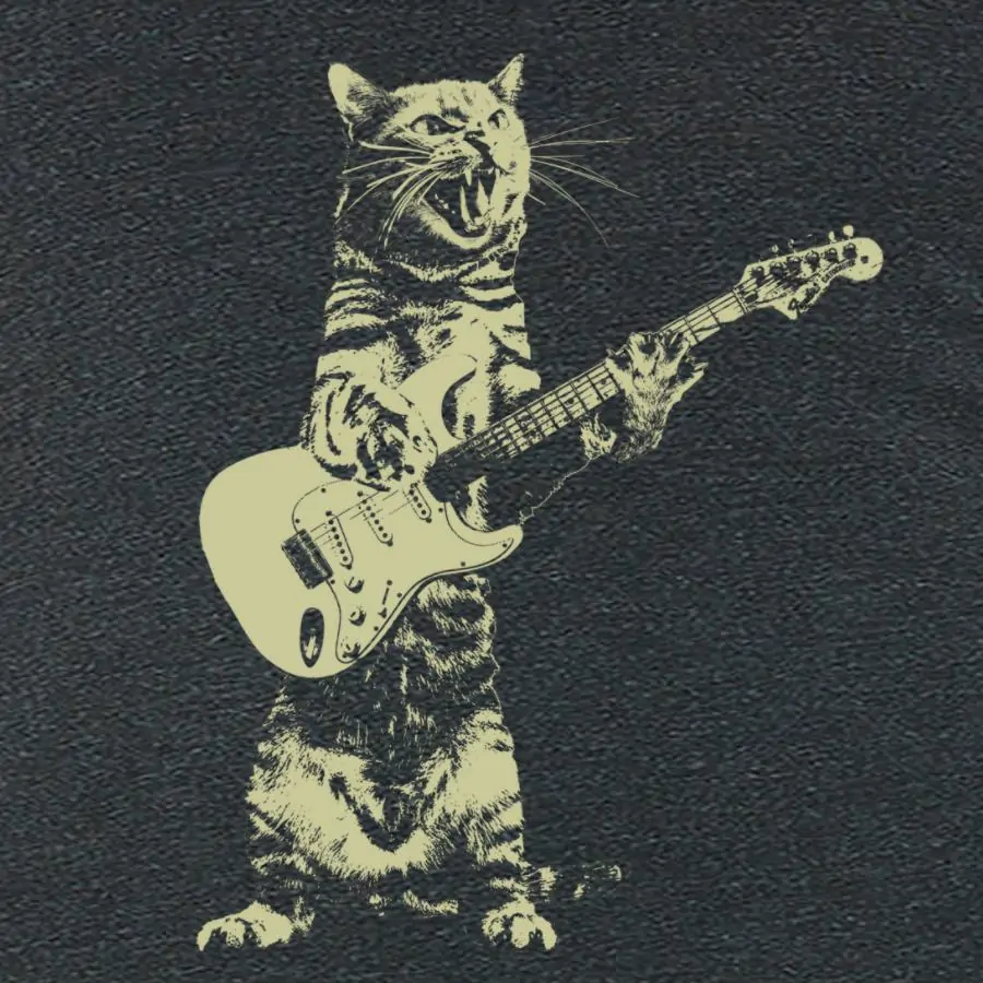 Cat Playing Guitar