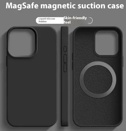 Magnetic Liquid Silicone Magsafe Case For iPhone thumbnail 6