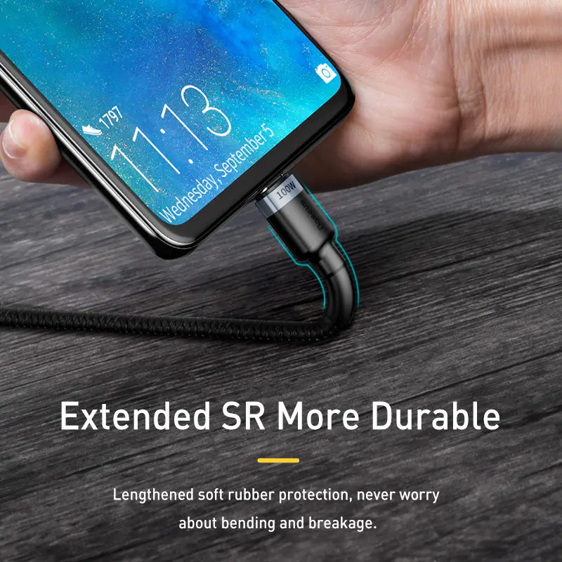 USB-C to USB-C Cable Male Type-C Cable Cord Fast Charger Charging thumbnail 4