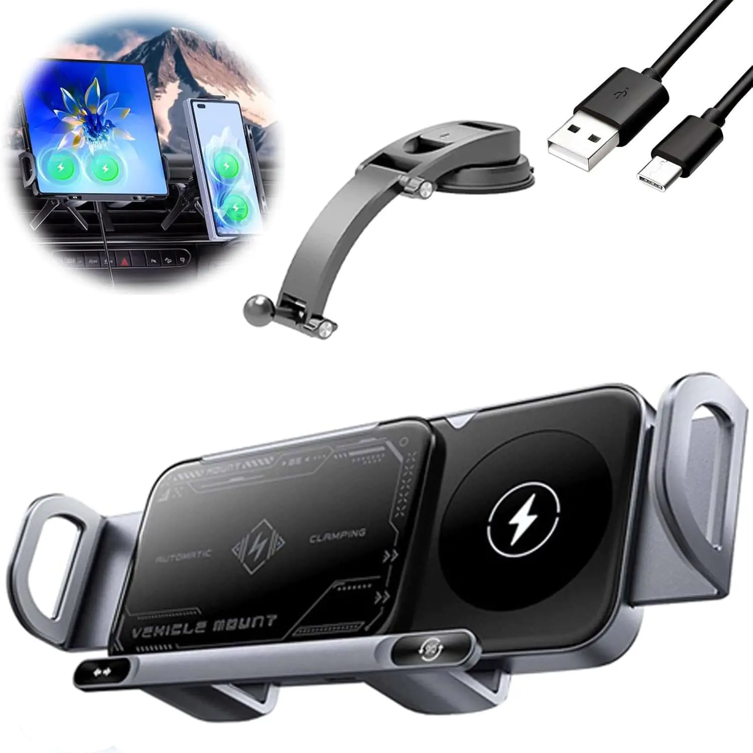 Wireless Car Charger Mount