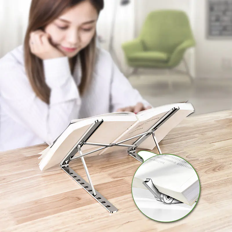 Creative Adjustable Aluminum Laptop Stand (Portable) thumbnail 3