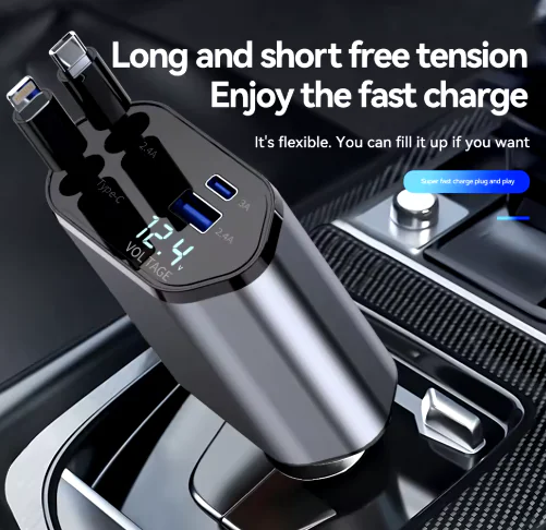 86W Multi-Port Car Charger with USB-C and USB thumbnail 4