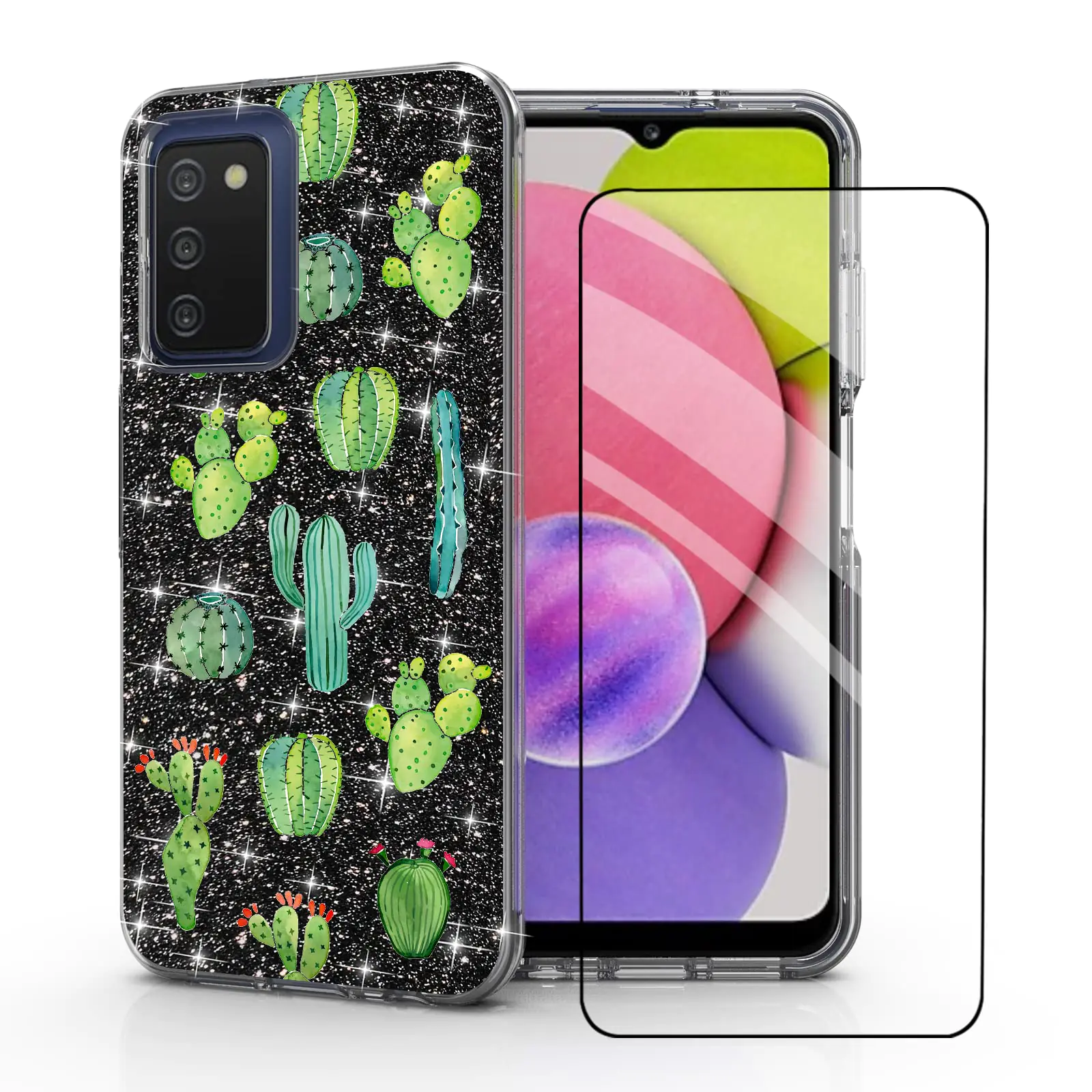 DDTKZC for Samsung A03s CaseSamsung A03s Phone Case Tempered Glass