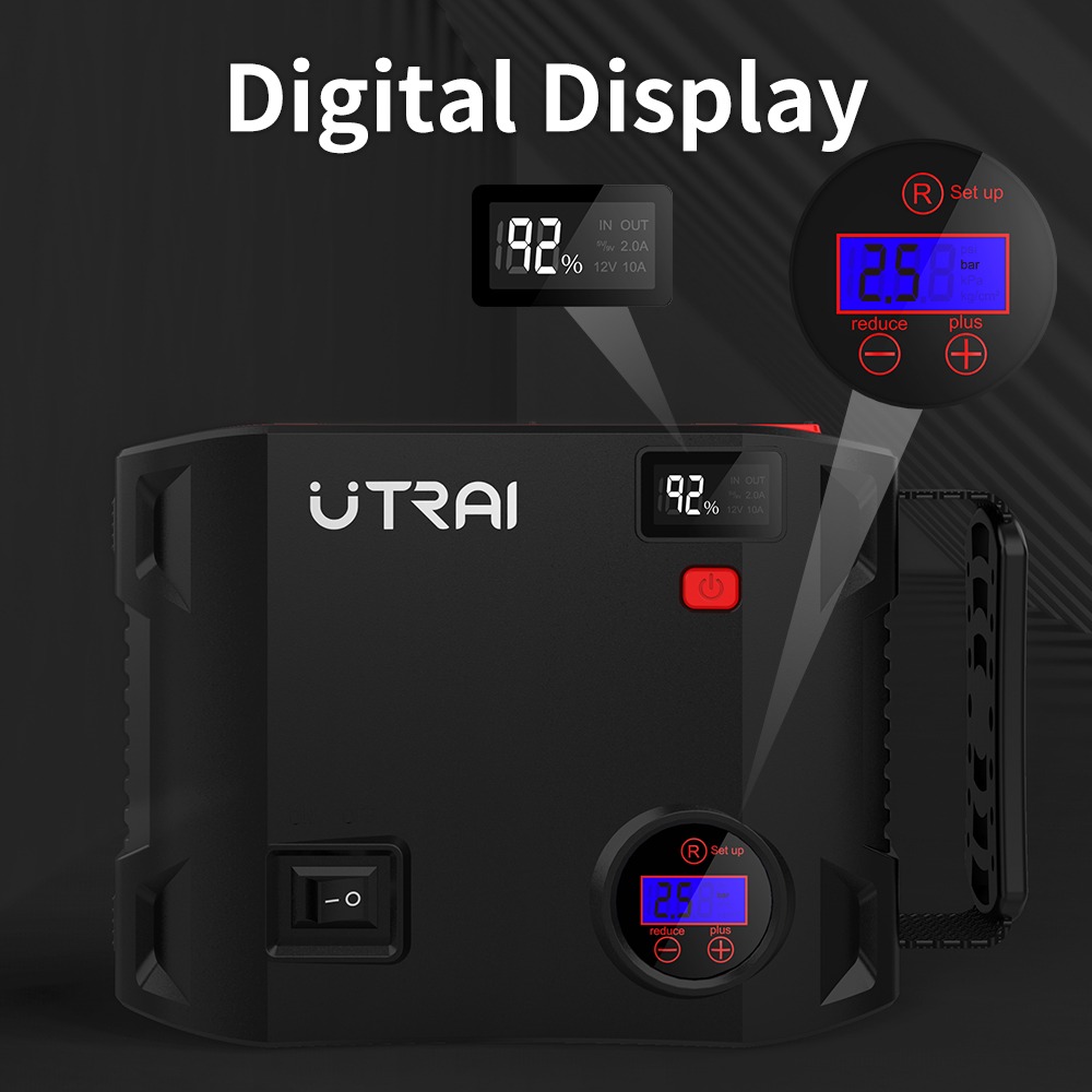 Utrai Car Emergency Jump Starter with Air Pump thumbnail 5
