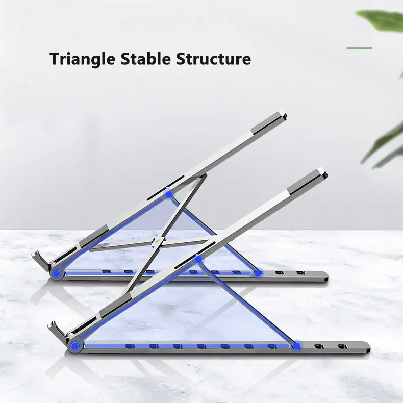 Creative Adjustable Aluminum Laptop Stand (Portable) thumbnail 2