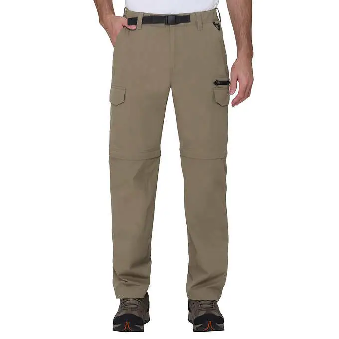 BC Clothing Cargo Pants for Men - Tactical Pants - Hiking Convertible Outdoor Pants Men (Tan XLx30)