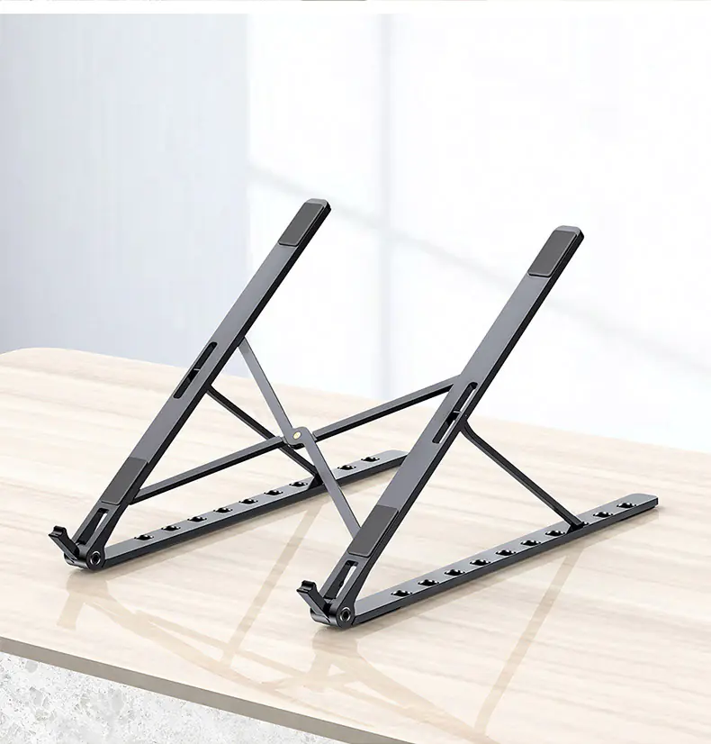Creative Adjustable Aluminum Laptop Stand (Portable) thumbnail 4