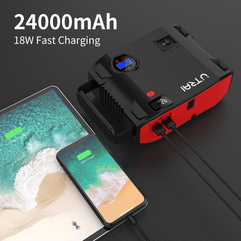 Utrai Car Emergency Jump Starter with Air Pump