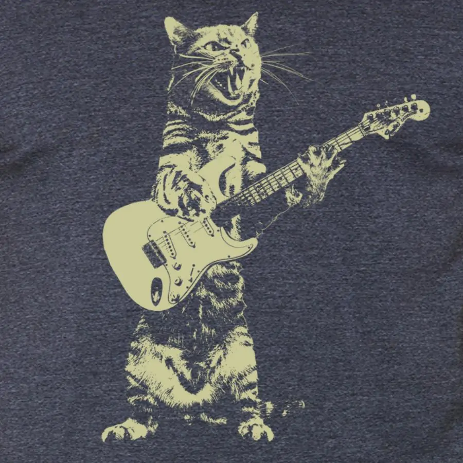 Rock Roll Cat Guitar