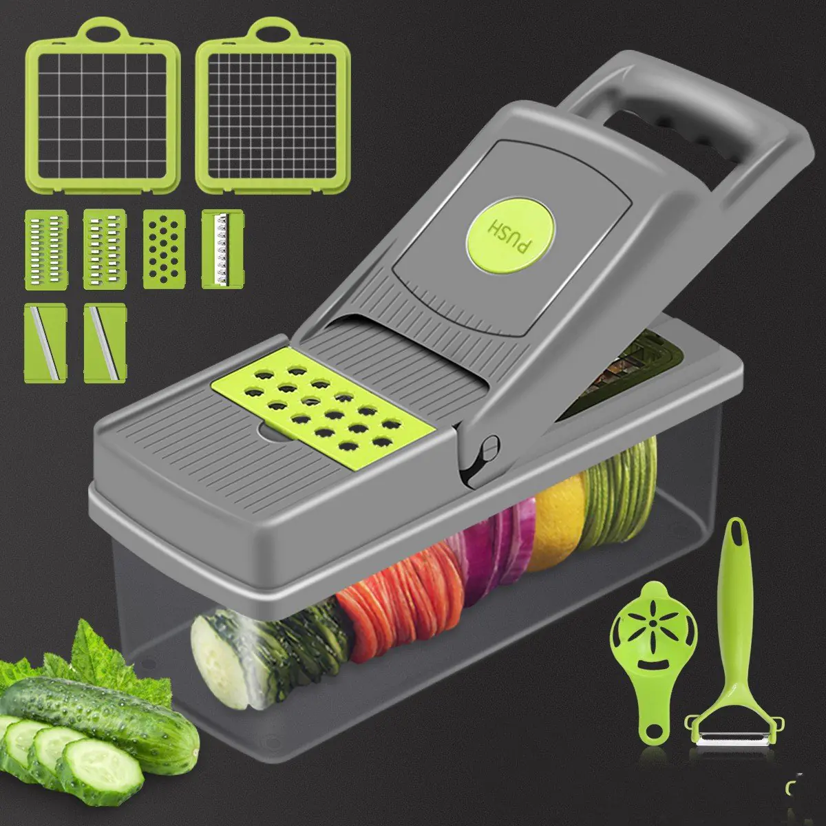 Household Kitchen Vegetable Cutter and Silk Cutter Gadget
