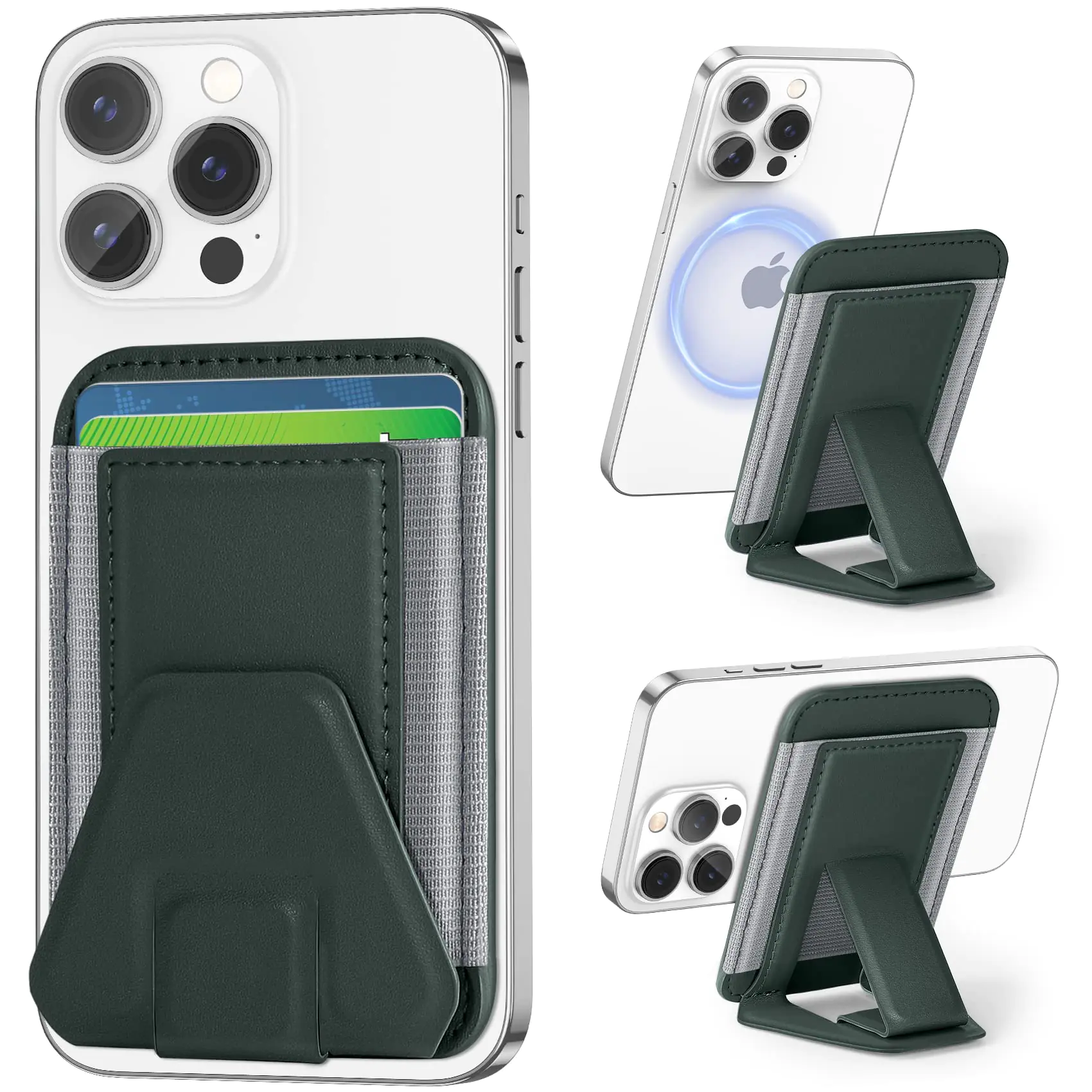 ExtreLife Magnetic Wallet Card Holder Compatible with MagSafe Wallet