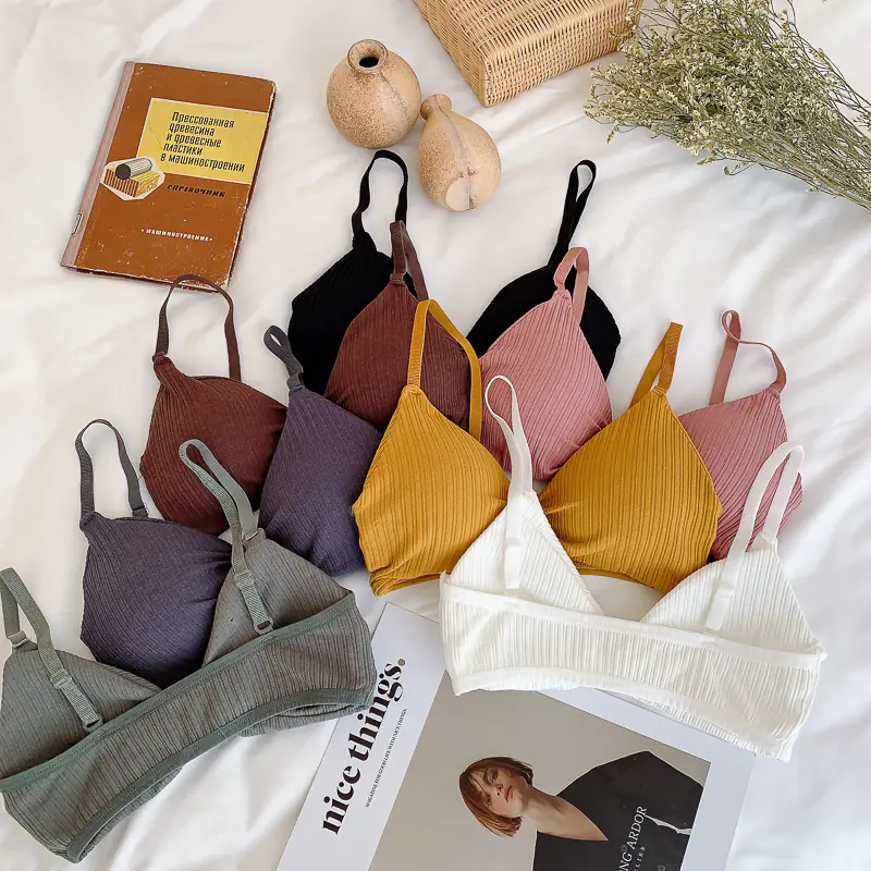 Seamless Knitted Triangle Bralette
