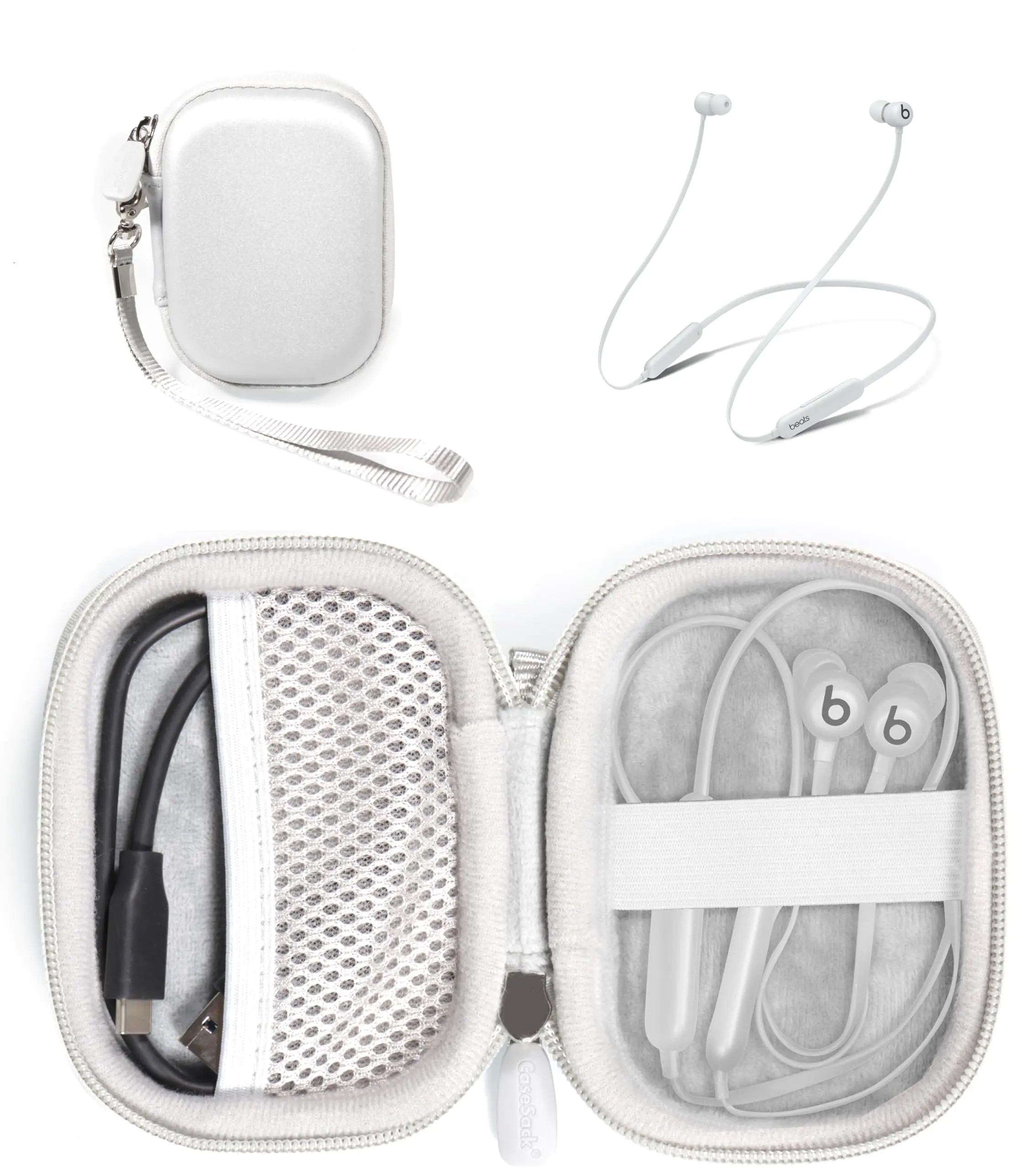 CaseSack case for Beats Flex Wireless Earbuds. Also for Powerbeats — view 1