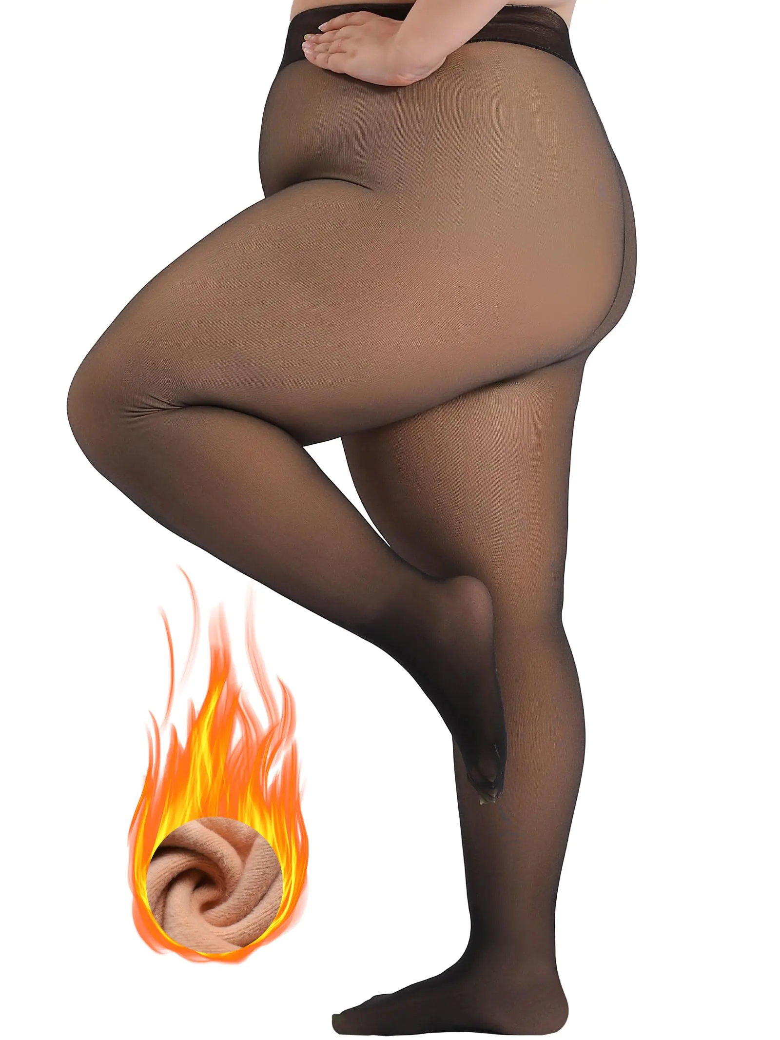 Amzshe Fleece Lined Tights