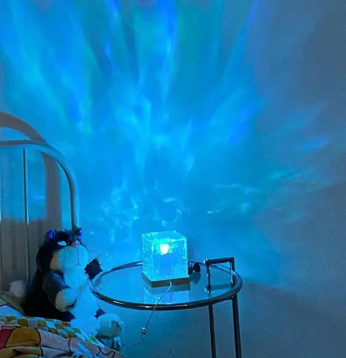 LED Water Ripple Night Light – 16 Color Ambient Projector 4