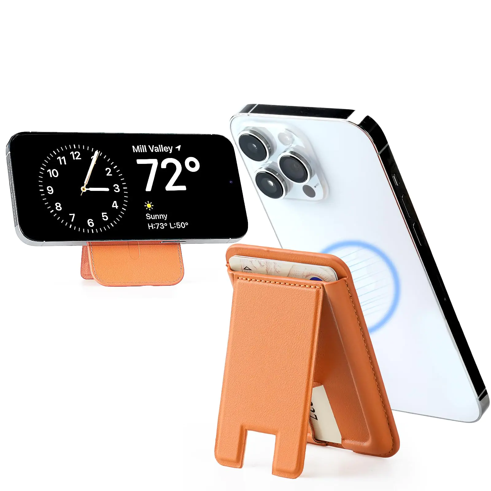 iacgnefeix Magnetic Card Wallet Holder with MagSafe for MagSafe