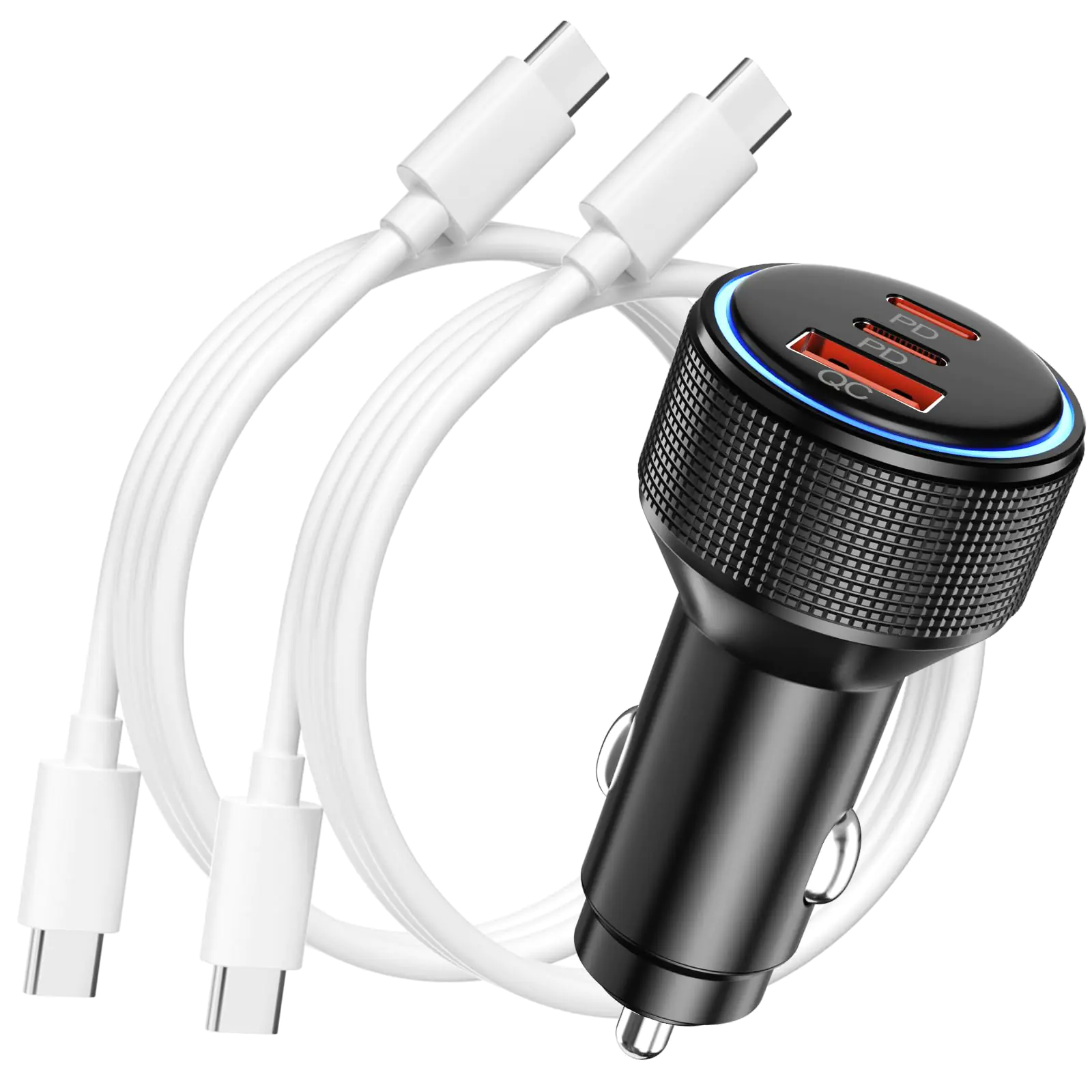 66W Dual USB-C Car Charger