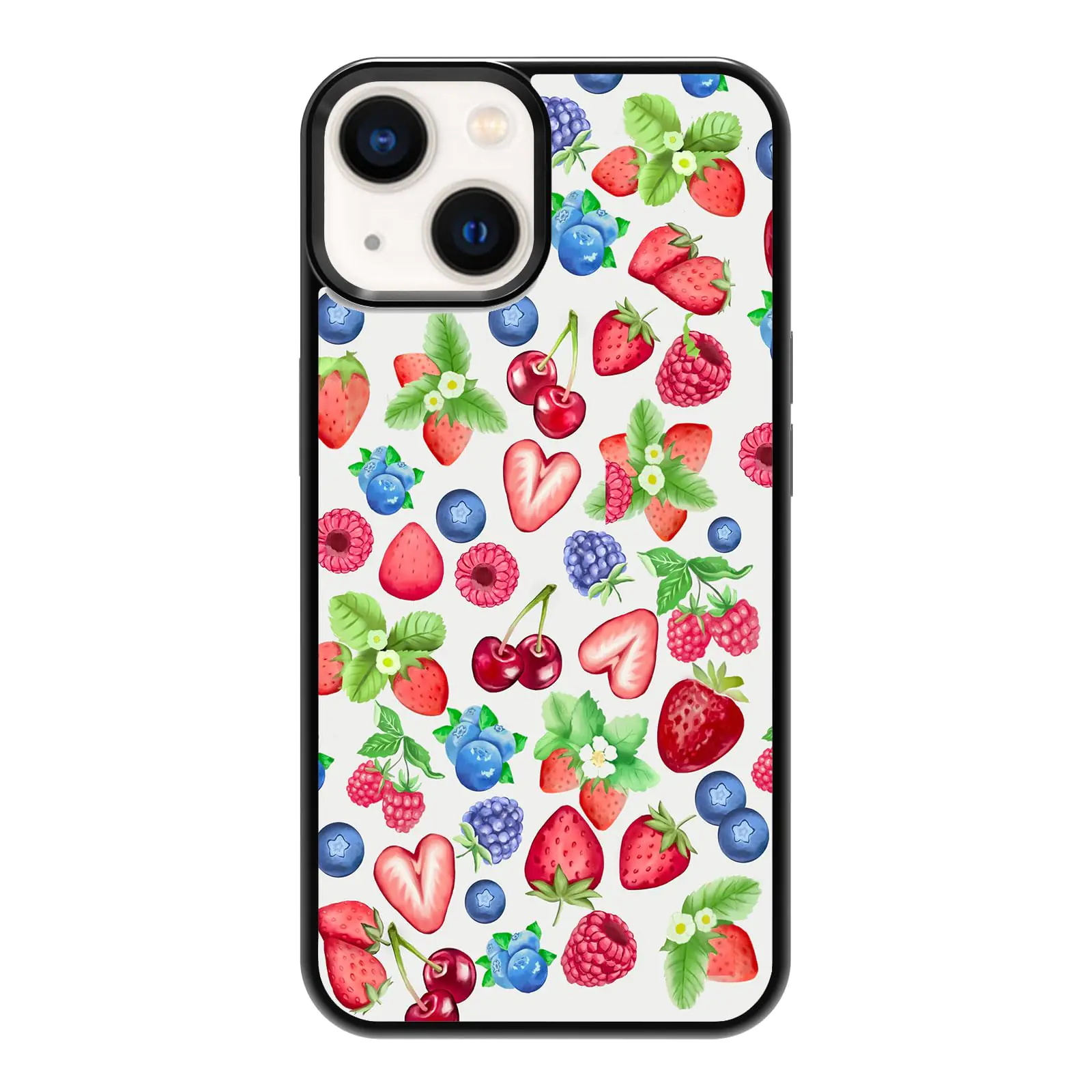 qizjio Fruit Phone Case Shockproof Protective Cherry Phone Case for