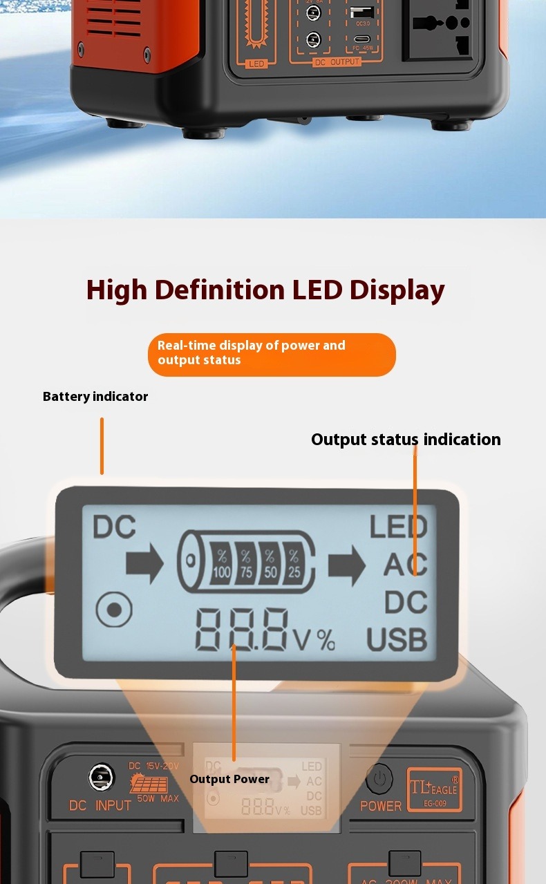 500W Outdoor Portable Power Station — 460Wh thumbnail 9