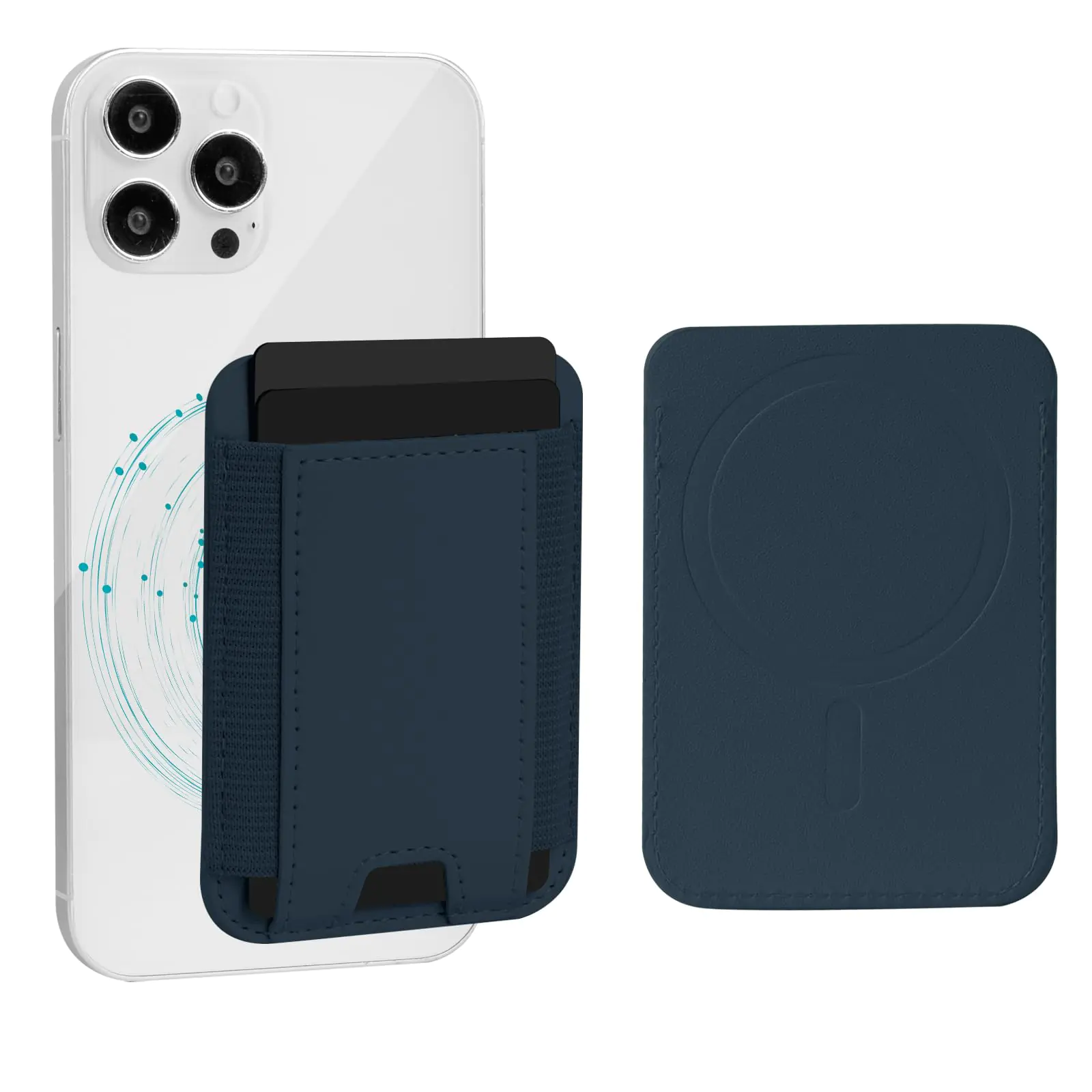 Rxuiael Stretchy Magsafe Wallet for iPhone 12 iPhone 13 & 14 & 15 — view 1