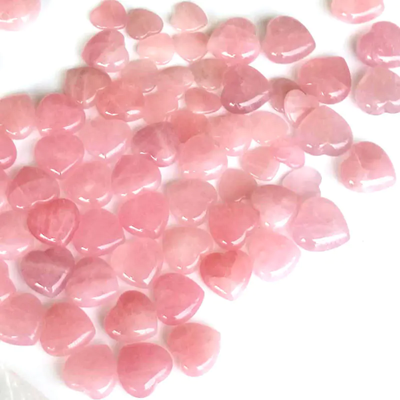 Natural Pink Quartz Heart