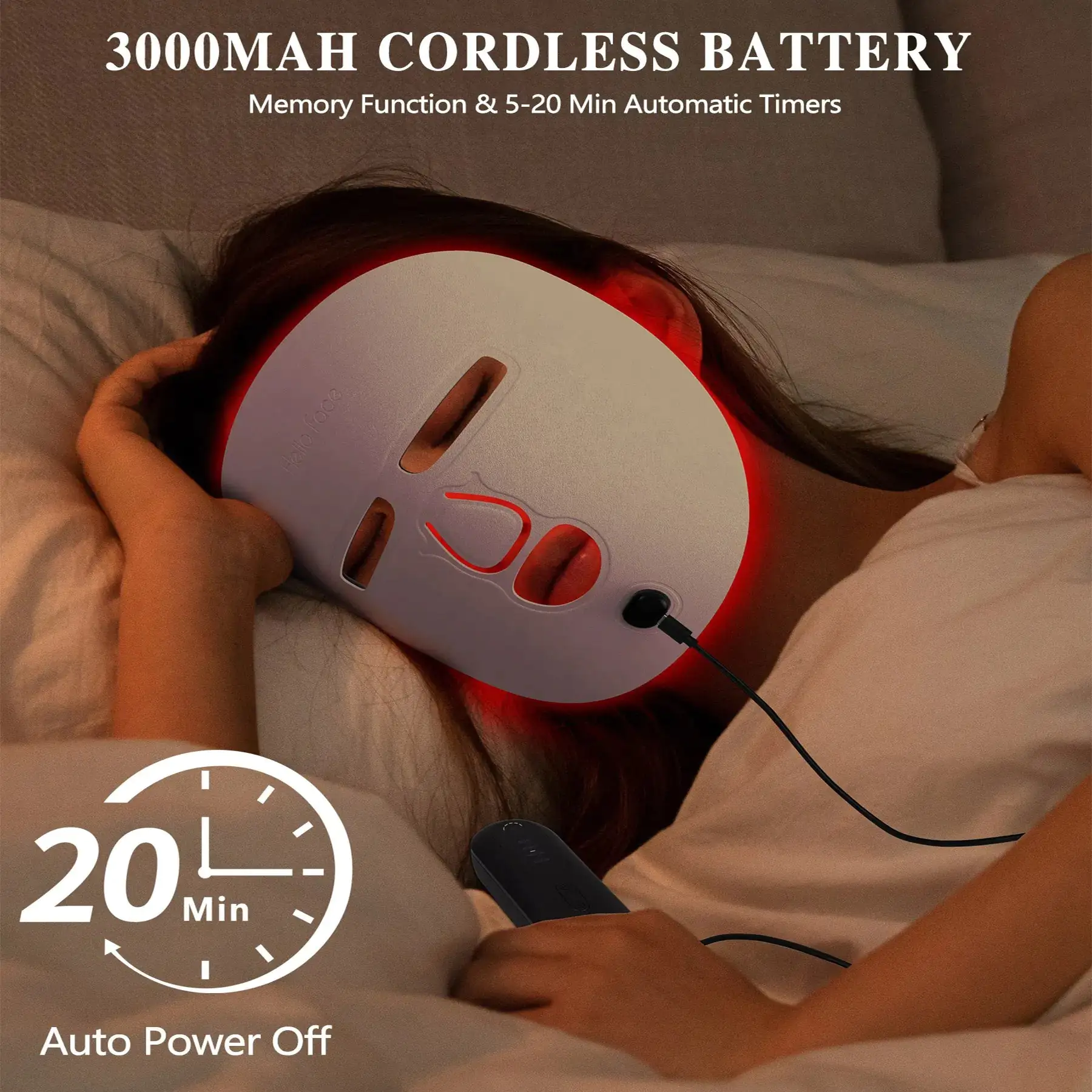Hello Glow LED mask modes