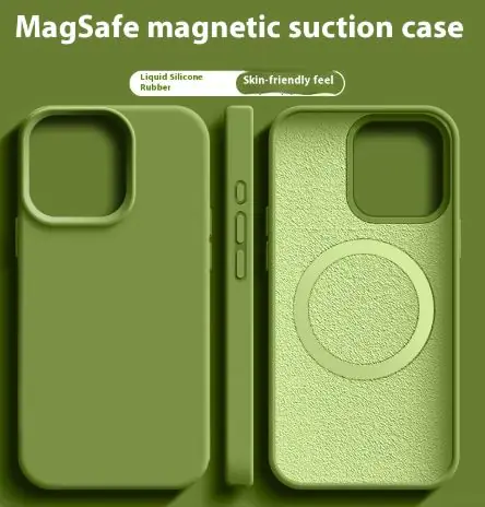 Magnetic Liquid Silicone Magsafe Case For iPhone thumbnail 2