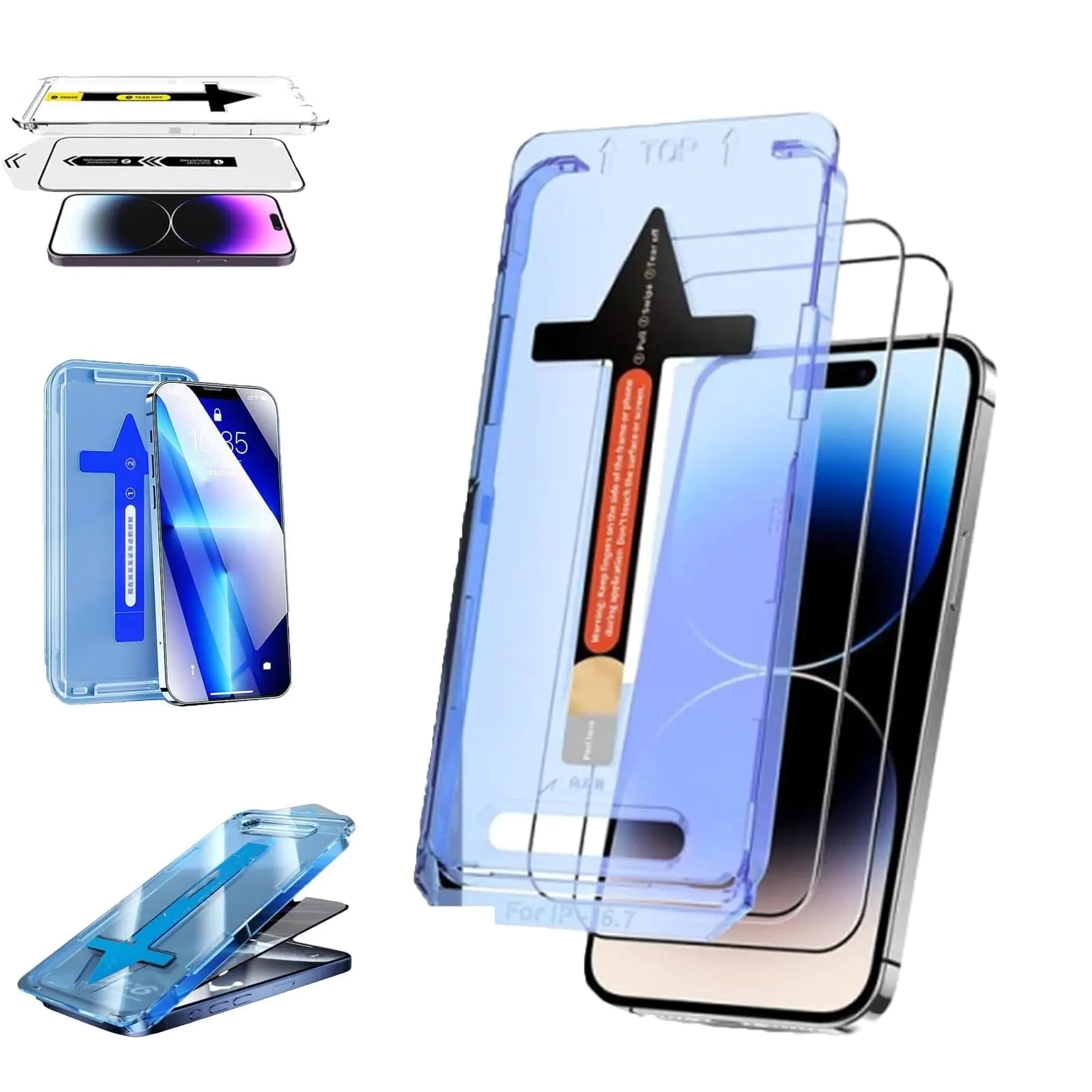 Blinkori Screen Protector for iPhone 15/14/13/12 Pro Max/Plus
