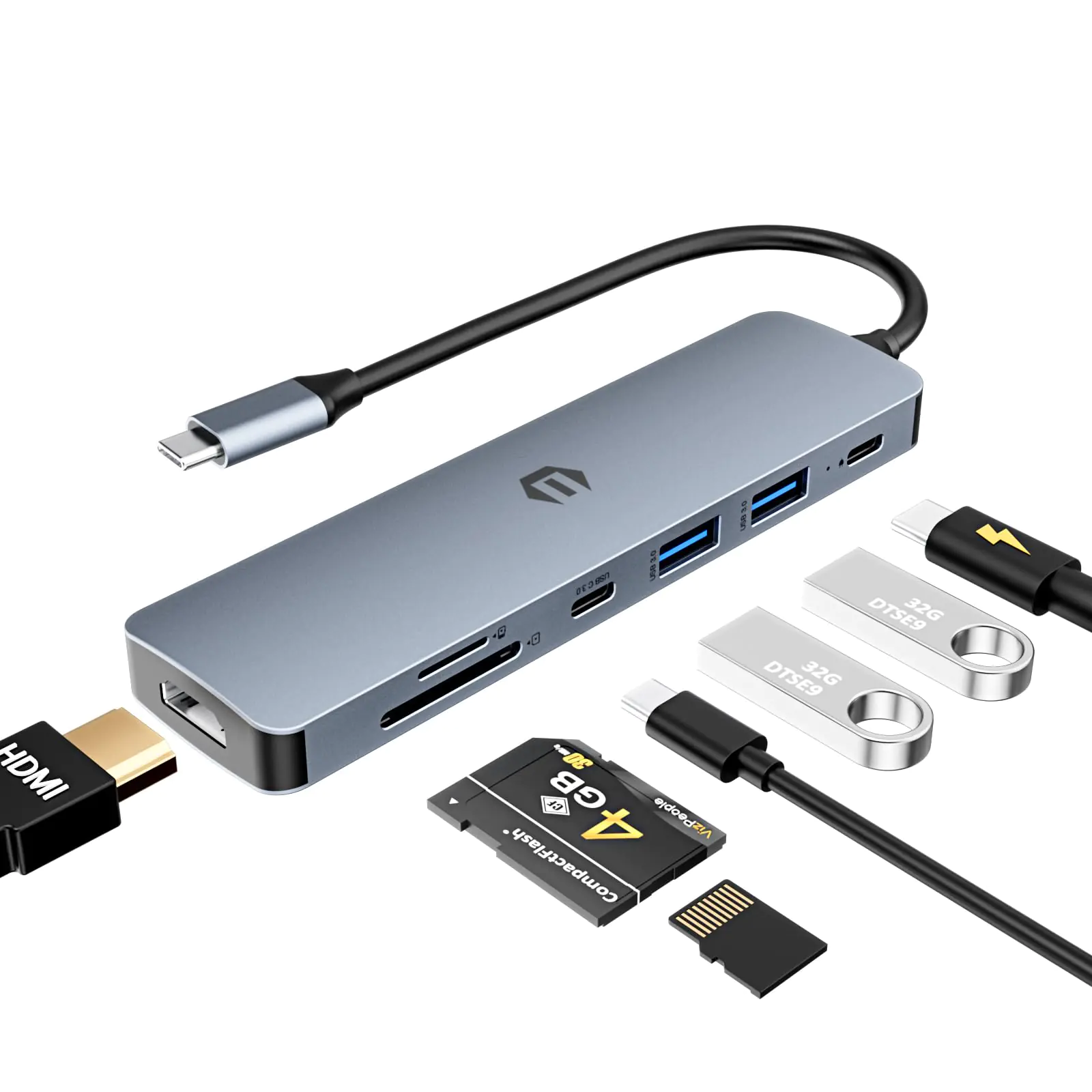 Tiergrade USB C Hub Multiport Adapter 7-in-1 USB C Docking Station