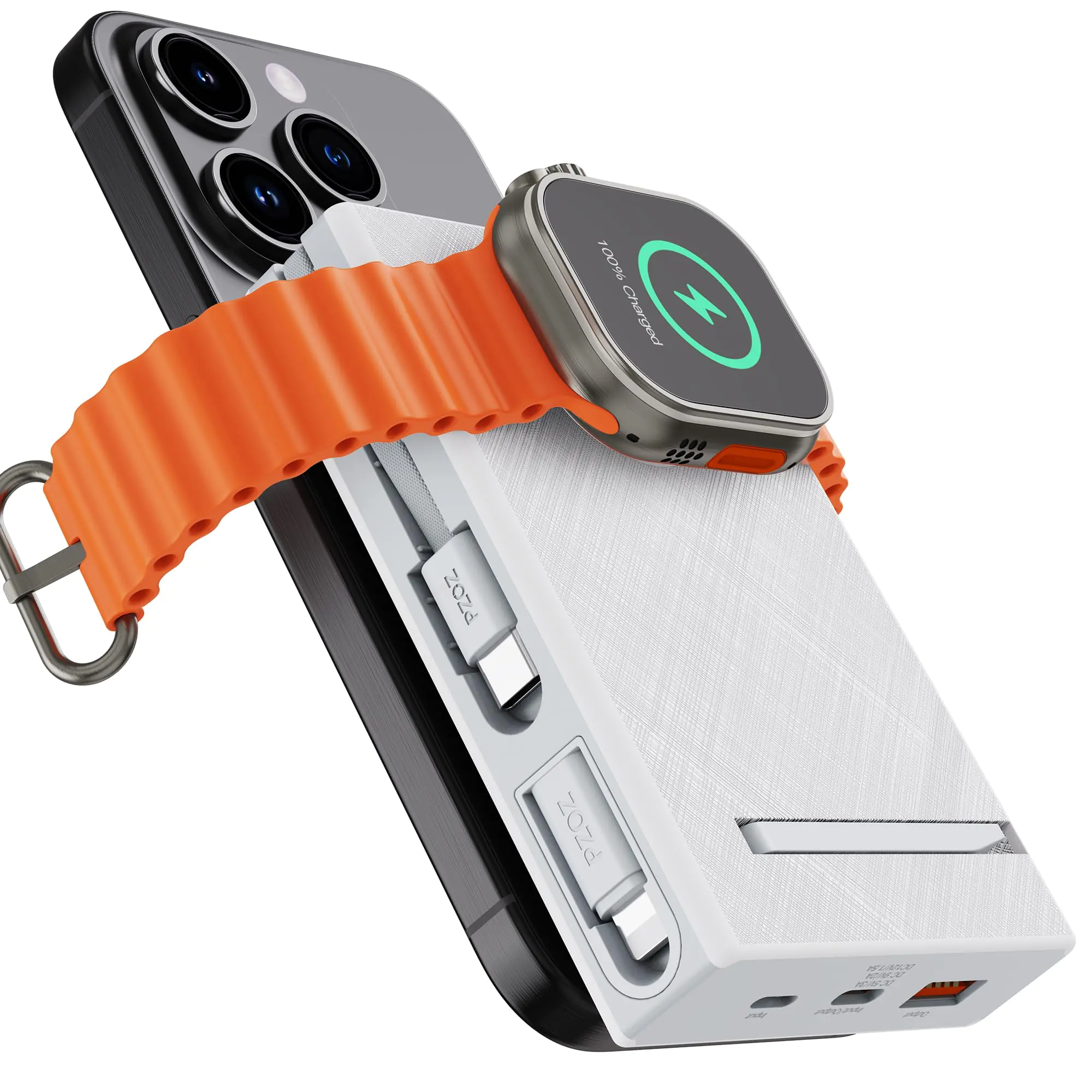 pzoz 10000mAh Portable Magnetic Wireless Magsafe Power Bank Powerbank