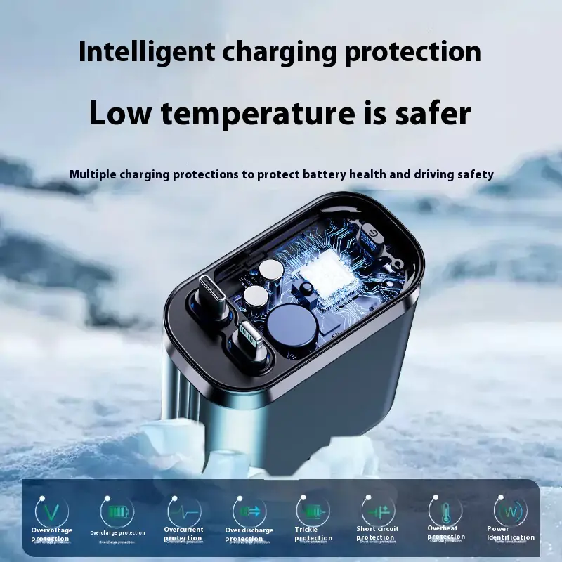 120W Flexible Wire Car Charger for Type-C & Apple Devices thumbnail 6